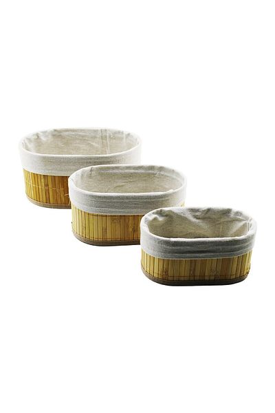 Mena Rise Şirinshop 3 Size Oval Cloth Bread Basket 1108107