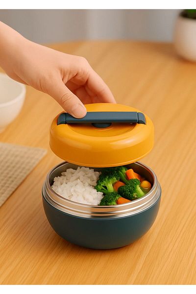 CNSZ Transport Container for Hot Dishes Healthy Steel - Stainless, Leakproof,Bpa Free-Dinner Transport Container
