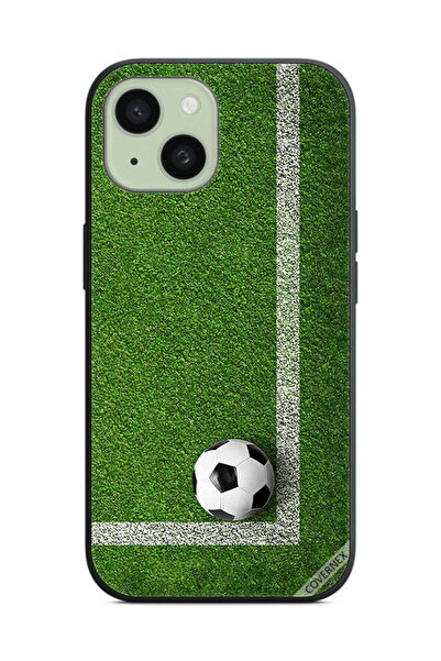 Covernex غطاء حماية لهاتف Apple iPhone 15 على شكل كرة قدم في الزاوية