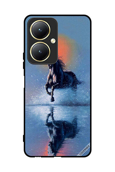 Covernex غطاء حماية لهاتف vivo Y35 Plus 5G - رسم حصان يركض في الماء