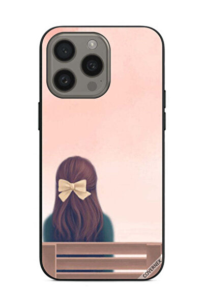 Covernex غطاء حماية لهاتف Apple iPhone 15 Pro - فتاة لطيفة وحيدة