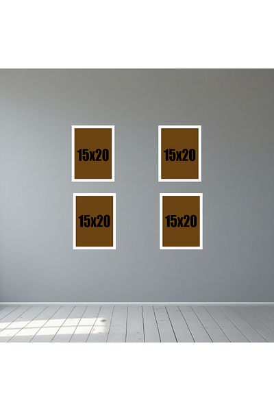 Tooall 15X20 White Frame Set – 4-Piece and 6-Piece Blank Wall Frame