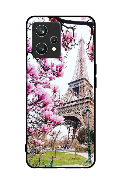 Covernex غطاء حماية لهاتف Realme 9 Pro زهور وبرج إيفل