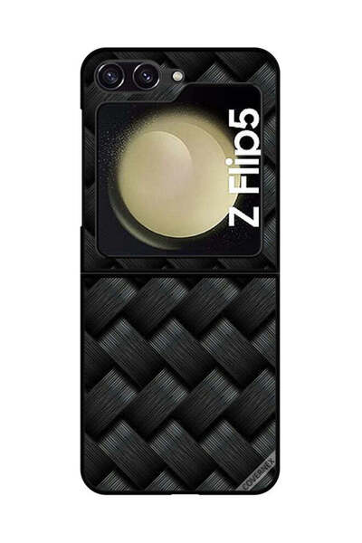 Covernex Protective Case Cover For Samsung Galaxy Z Flip 5 Dark Stripes Pattern