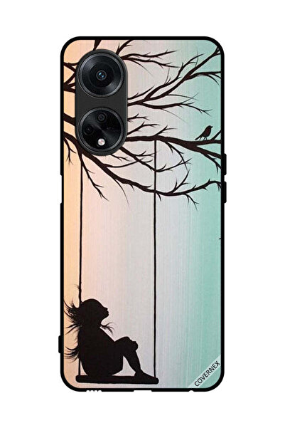 Covernex غطاء حماية لهاتف Oppo A98 5G - رسمة فنية لفتاة صغيرة حزينة