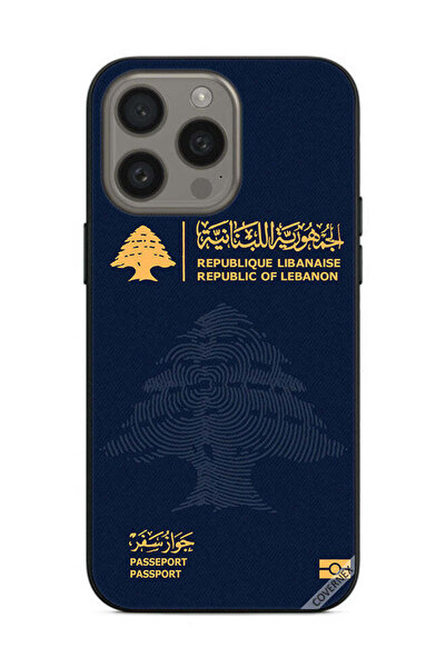 Covernex غطاء حماية لهاتف Apple iPhone 15 Pro Max جواز سفر لبناني