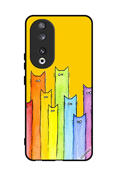 Covernex غطاء حماية لهاتف Honor 90 بتصميم دمية قطة