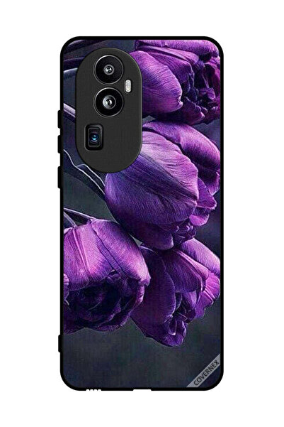 Covernex غطاء حماية لهاتف Oppo Reno 10 Pro Plus - زهور داكنة