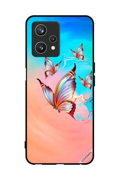 Covernex Protective Case Cover For Realme 9 Pro Butterflies Flying Over Paint...