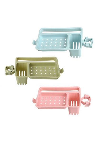 Mena Rise Diyar-Ifırsatshop Kitchen Bathroom Sink with Sponge Towel Rack and Soap Container