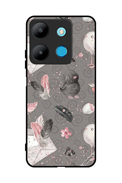 Covernex غطاء حماية لهاتف إنفينيكس سمارت 7 - ريش وفراخ