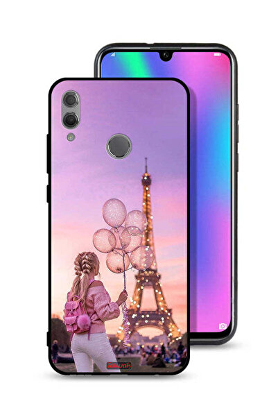 Tolwak غطاء حماية لهاتف Honor 10 Lite بطبعة فتاة تحمل بالونات