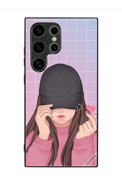 Covernex غطاء حماية لهاتف سامسونج جالاكسي S24 ألترا - فتاة ذات قبعة سناب لوف