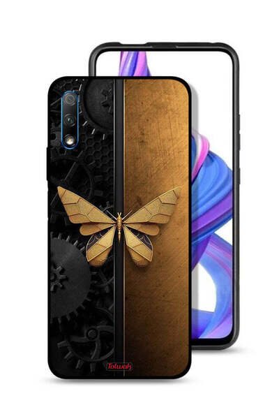 Tolwak غطاء حماية لهاتف Honor 9X (الصين) على شكل فراشة فولاذية