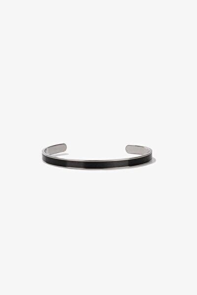 Getto Deri Plain Steel Bracelet
