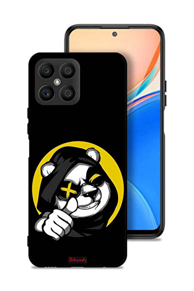 Tolwak غطاء حماية لهاتف Honor X8 4G بتصميم قطة مارشميلو لطيفة
