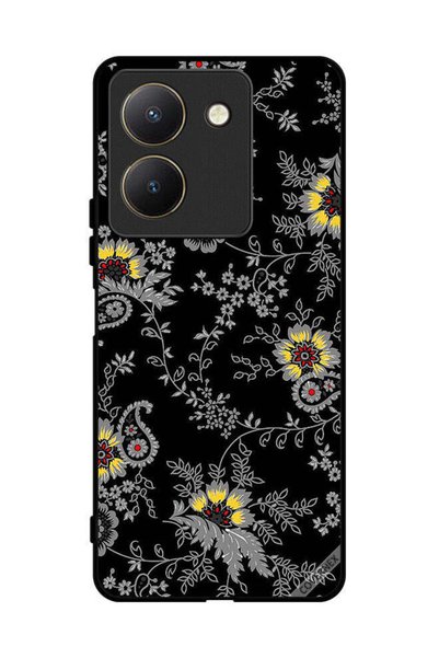 Covernex غطاء حماية لهاتف فيفو Y27s بخلفية زهور فنية