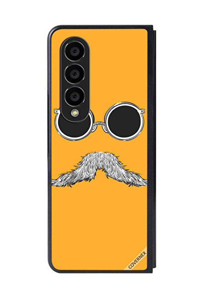 Covernex غطاء حماية لهاتف سامسونج جالاكسي زد فولد 4 مع نظارات وفن الشارب