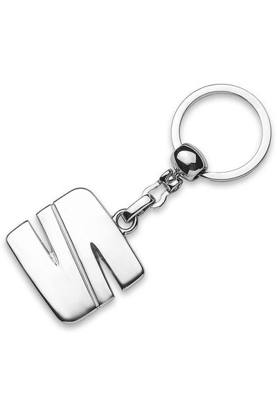 Store Seat Logo Metal Automobile Keychain with Chrome Plated
