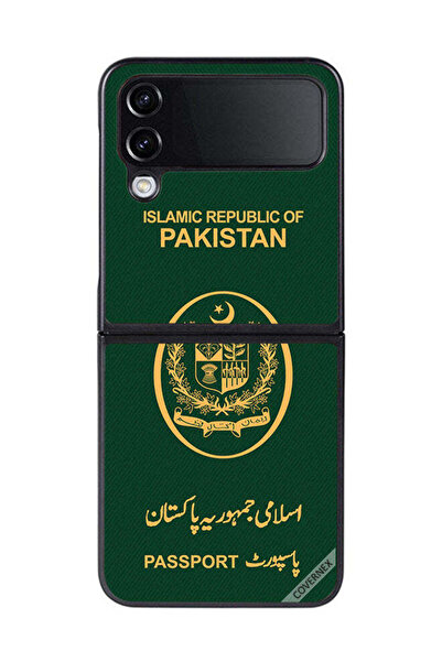 Covernex غطاء حماية لهاتف سامسونج جالاكسي زد فليب 4 بنمط جواز سفر باكستاني