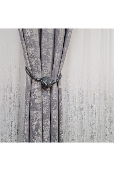 Perdelenoi by Igni Comex Curtain Sand Gray 2 Pcs