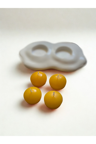 4-Piece Tealight Egg Candle (3X3)