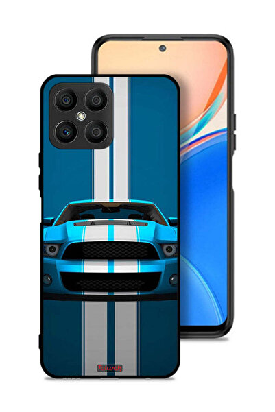 Tolwak Honor X8 4G Protective Case Cover Car Abstract Art