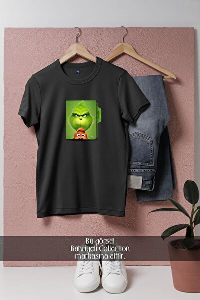 Bahriyeli Collection Оверсайз унисекс тениска с дизайн на Гринч