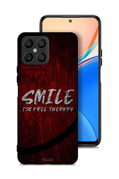 Tolwak Honor X8 4G Protective Case Cover Smile Its Free Therapy