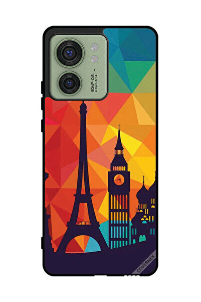 Covernex غطاء حماية لهاتف موتورولا إيدج 40 بنمط باريس الملون