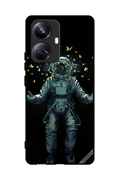 Covernex غطاء حماية لهاتف Realme 10 Pro Plus بطبعة رائد فضاء وفراشات