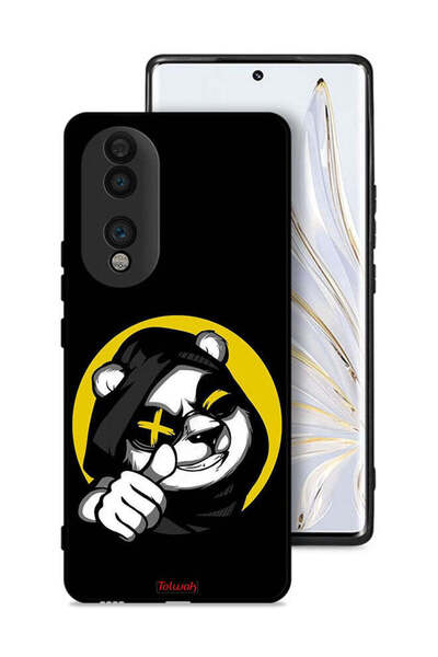 Tolwak غطاء حماية لهاتف Honor 70 بتصميم قطة مارشميلو لطيفة