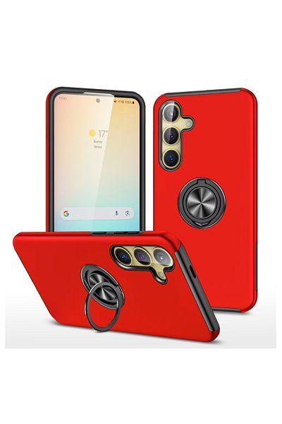 TYBO Protective case for Samsung Galaxy S24 Plus, Hybrid Anti-Shock, Kickstand, 360 Rotating Ring Bumper