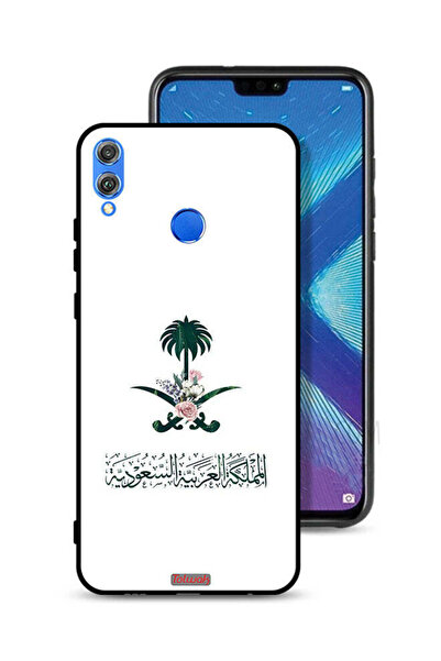 Tolwak غطاء حماية لهاتف Honor 8X بشعار المملكة العربية السعودية وعلامة الزهور