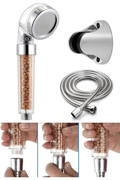 Mena Rise Diyar-Ifırsatshop of Life Filtered and Water Saving Purified Shower Head Set Beaded Head