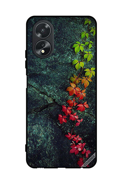 Covernex غطاء حماية لهاتف Oppo A38 بأوراق جميلة