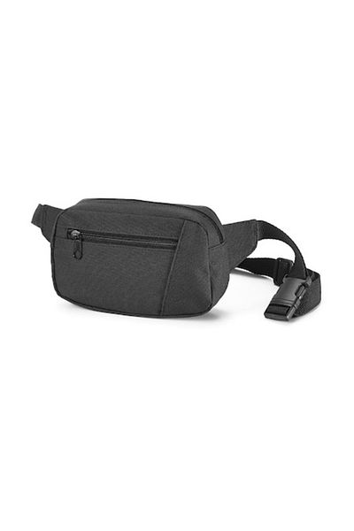 dalimag Men's Waist Bag with 2 Pockets and Adjustable Strap, Black, 21 x 12 x 5 cm, dalimag