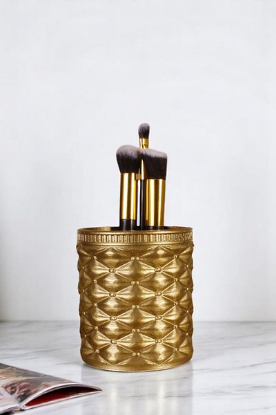 Evene Makeup Organizer Βούρτσα Μακιγιάζ Organizer Organizer Μακιγιάζ Χρυσό Χρώμα Μοντέλο 85