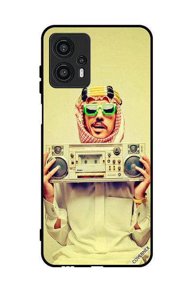Covernex غطاء حماية لهاتف موتورولا موتو جي 13 يحمل جهاز موسيقى عتيق