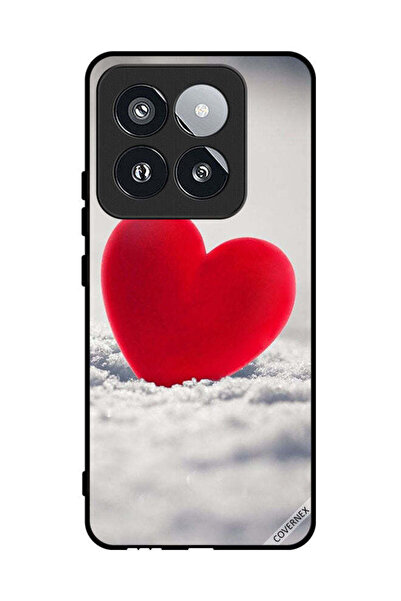 Covernex غطاء حماية لهاتف شاومي 14 برو بتصميم قلب أحمر جميل