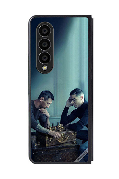 Covernex غطاء حماية لهاتف سامسونج جالاكسي زد فولد 4 ميسي ضد رونالدو يلعبان ال...