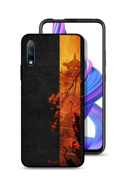 Tolwak غطاء حماية لهاتف Honor 9X (الصين) بألوان الخريف الفنية