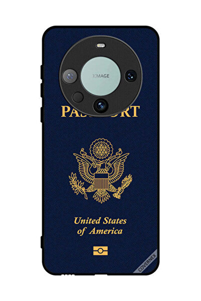 Covernex غطاء حماية لهاتف هواوي ميت 60 برو بنمط جواز السفر الأمريكي