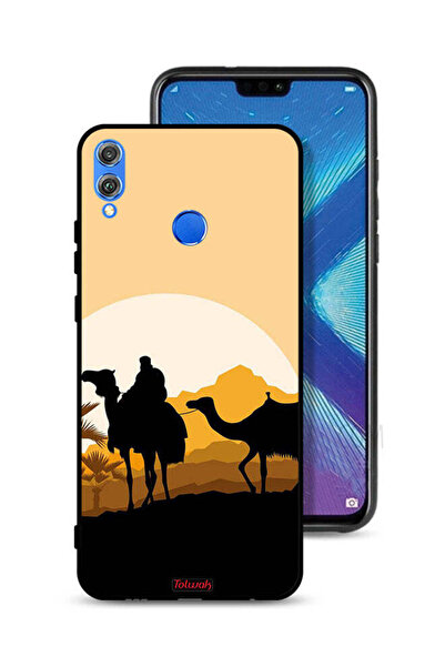 Tolwak غطاء حماية لهاتف Honor 8X برسومات جمال في الصحراء