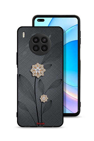 Tolwak غطاء حماية لهاتف هواوي نوفا 8i برسومات زهور ماسية