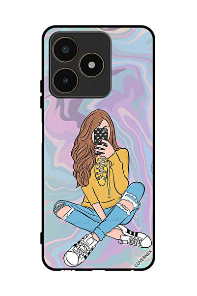 Covernex غطاء حماية لهاتف Realme C53 - فتاة تلتقط صورة