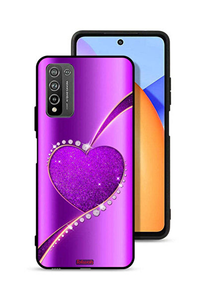 Tolwak Honor 10X Lite Protective Case Cover Glitter Heart