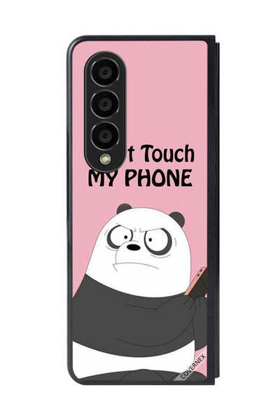 Covernex غطاء حماية لهاتف سامسونج جالاكسي زد فولد 4 - لا تلمس هاتفي باندا