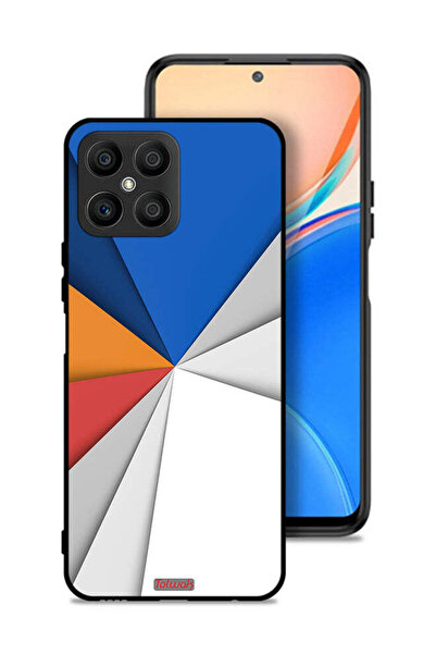 Tolwak Honor X8 4G Protective Case Cover Material Matches Abstract Art