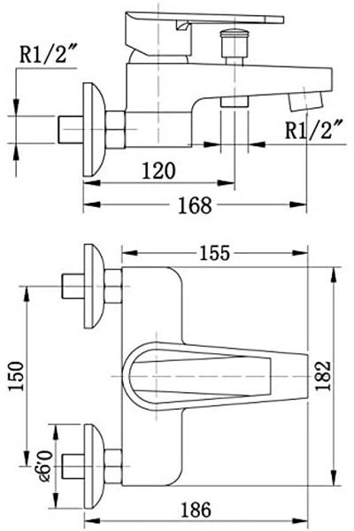 Mena Rise Şirinshop Caprice Bathroom Faucet, Chrome 1108107